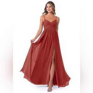 Azazie Terracotta Bridesmade dress